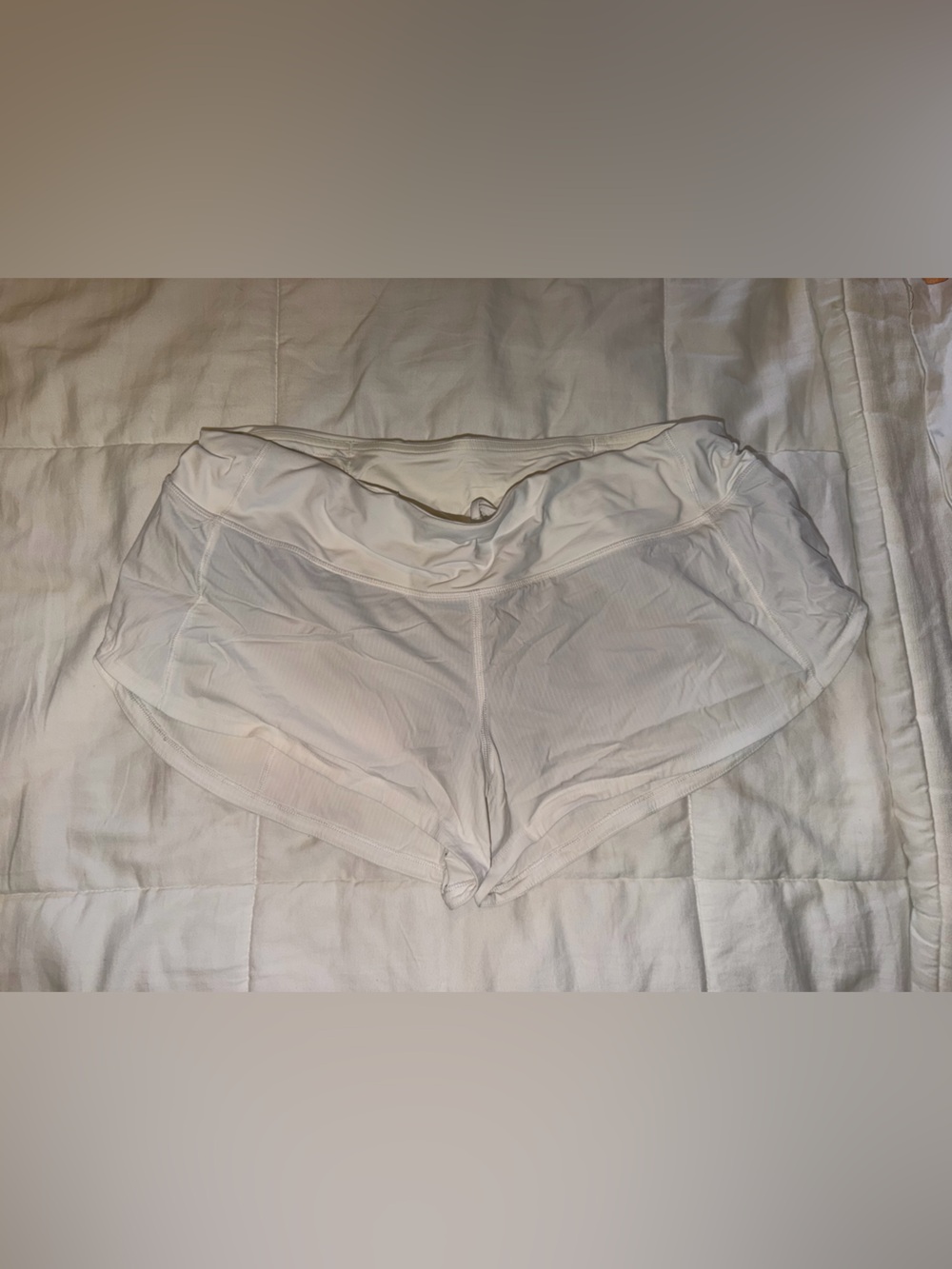 Lululemon speed up shorts in white